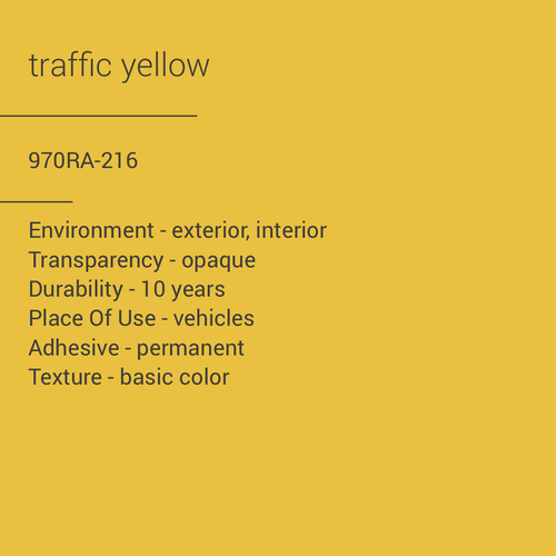 ORACAL® 970RA-216 - Traffic Yellow