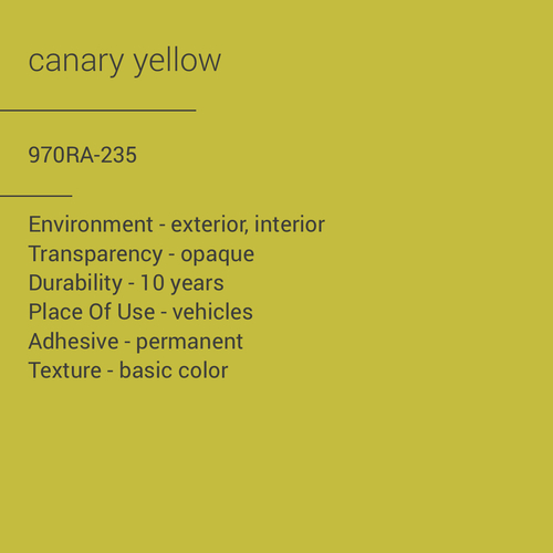 ORACAL® 970RA-235 - Canary Yellow