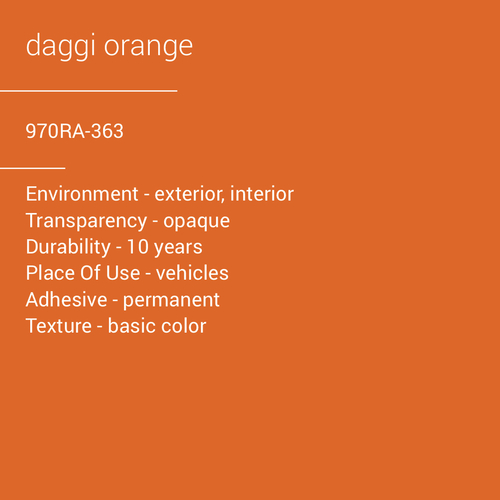 ORACAL® 970RA-363 - Daggi Orange