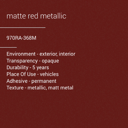 ORACAL® 970RA-368M - Matte Red Metallic