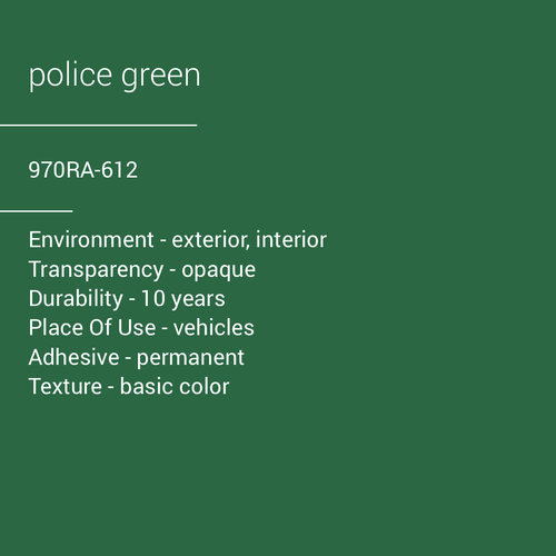 ORACAL® 970RA-612 - Police Green