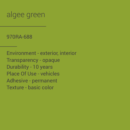 ORACAL® 970RA-688 - Algee Green