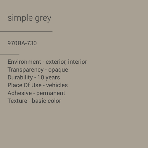 ORACAL® 970RA-730 - Simple Grey