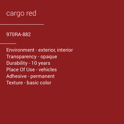 ORACAL® 970RA-882 - Cargo Red