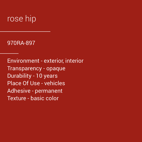 ORACAL® 970RA-897 - Rose Hip