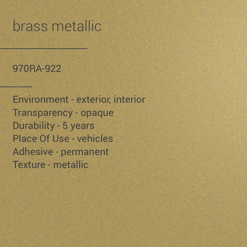 ORACAL® 970RA-922 - Brass Metallic