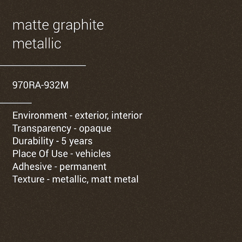 ORACAL® 970RA-932M - Matte Graphite Metallic