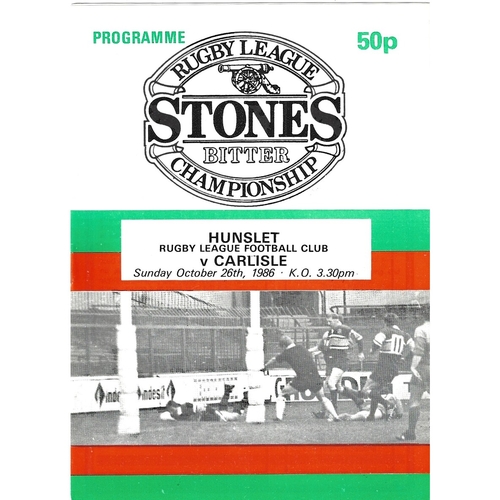 Carlisle Away Rugby League Programmes
