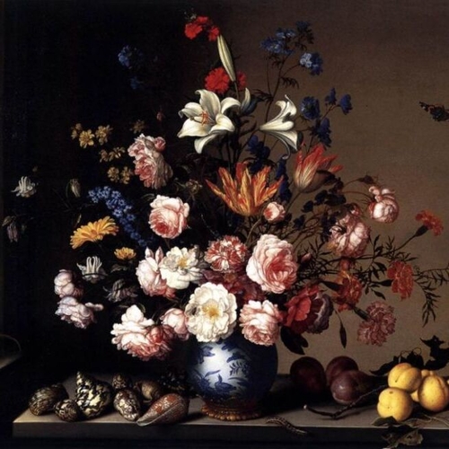 Vase of Flowers by a Window
