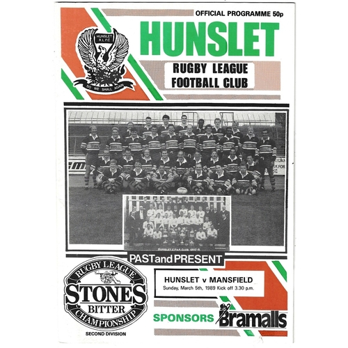 Mansfield Marksman Away Rugby League Programmes