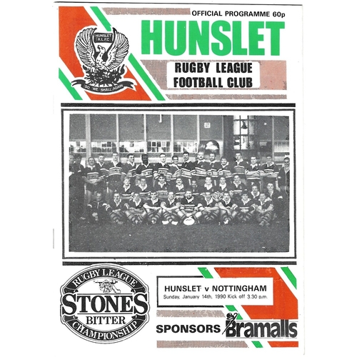 Nottingham City Away Rugby League Programmes