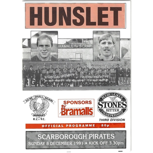 Scarborough Pirates Away Rugby League Programmes