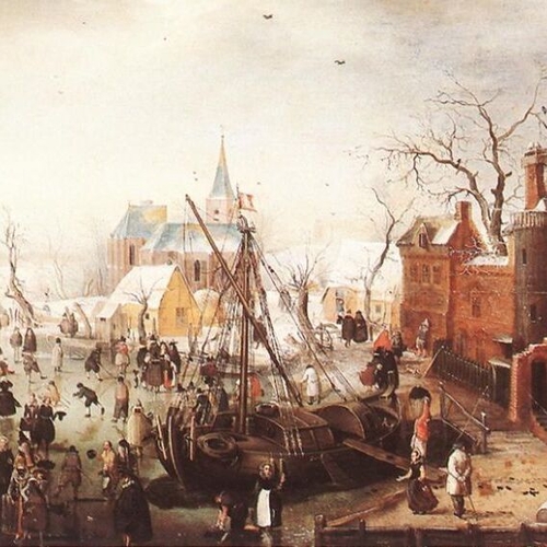 Winter Scene at Yselmuiden