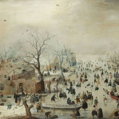 Winter Landscape with Skaters