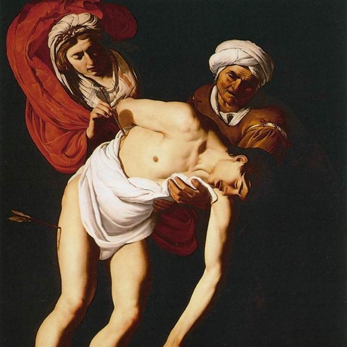 Saint Sebastian Attended by St Irene and Her Maid