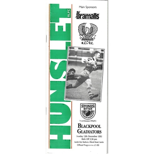 Blackpool Gladiators Away Rugby League Programmes