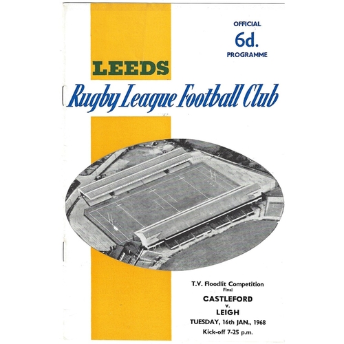 BBC2 Floodlight Competition Final Rugby League Programmes