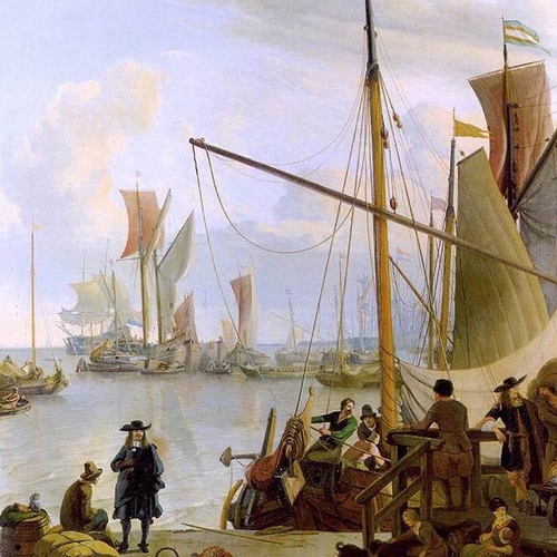 View from the Mussel Pier in Amsterdam