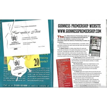 2005 Middlesex Sevens Rugby Union Programme & Match Ticket