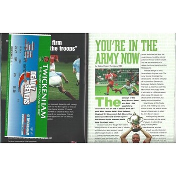 2005 Middlesex Sevens Rugby Union Programme & Match Ticket