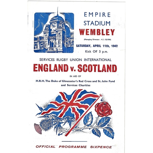 Scotland Rugby Union Programmes