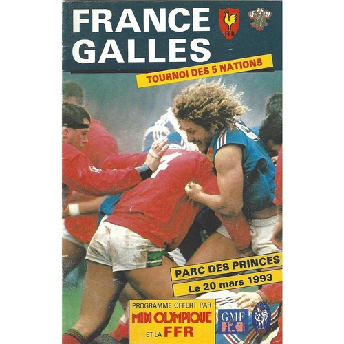Wales Rugby Union Programmes