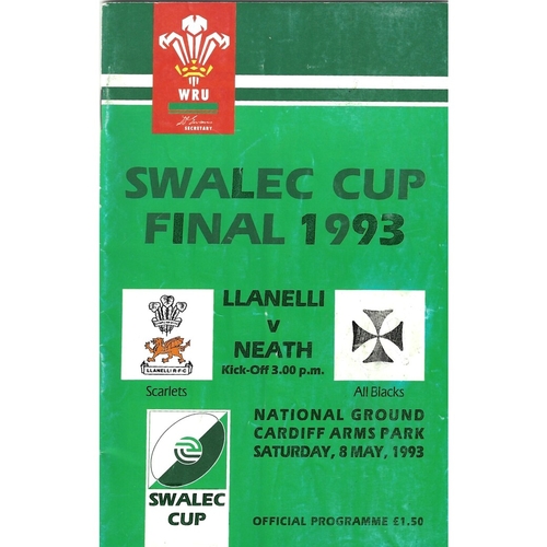WRU Challenge Cup Final Rugby Union Programmes