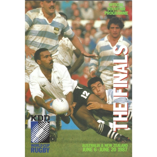 1987 Rugby World Cup Rugby Union Programme