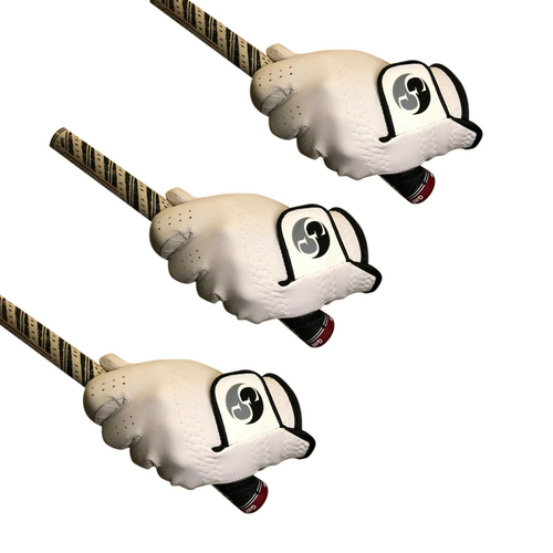 TWIN PACK - Men's Full Soft Cabretta Leather Golf Gloves - Left Hand (For a right handed golfer) Copy