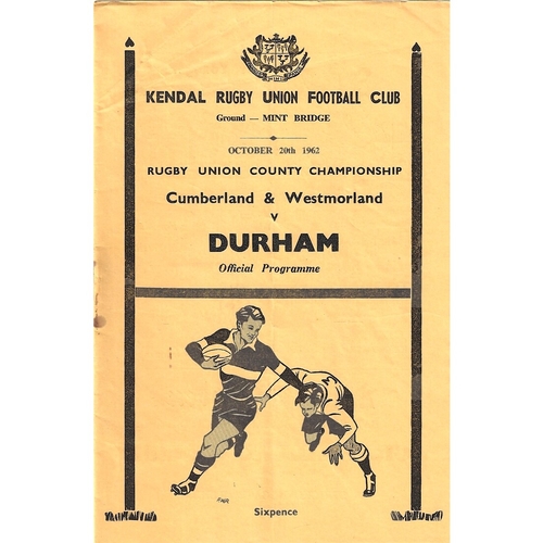 County Championship Rugby Union Programmes