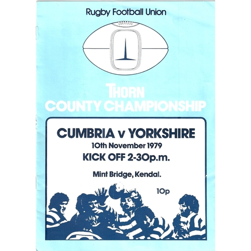 County Championship Rugby Union Programmes