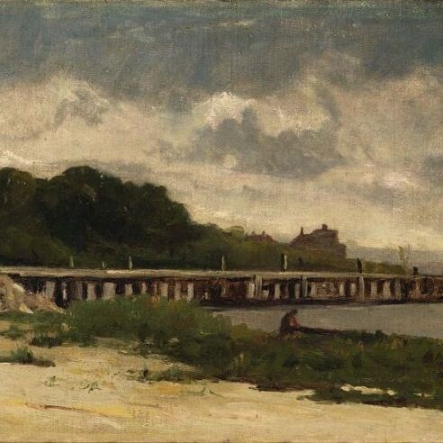 Untitled (Landscape with Pier)