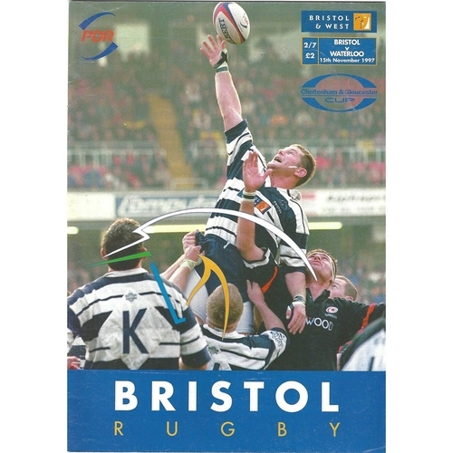 Bristol/Bristol Shoguns Home Rugby Union Programmes