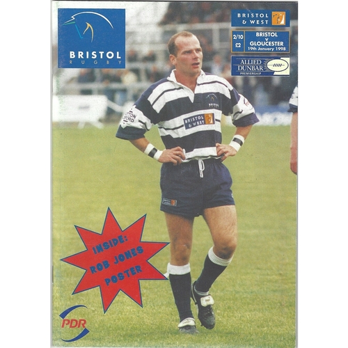 1997/98 Bristol v Gloucester Rugby Union Programme