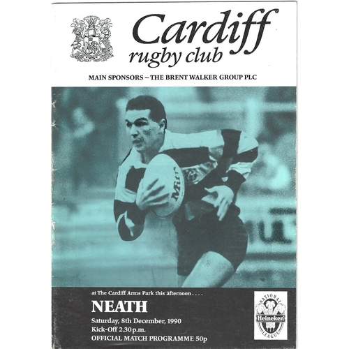 Neath Away Rugby Union Programmes