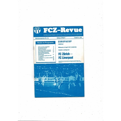 European Cup/Champions League Semi Final Football Programmes