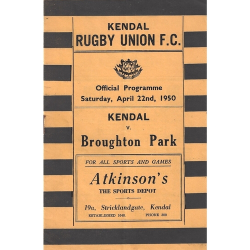 Broughton Park Away Rugby Union Programmes