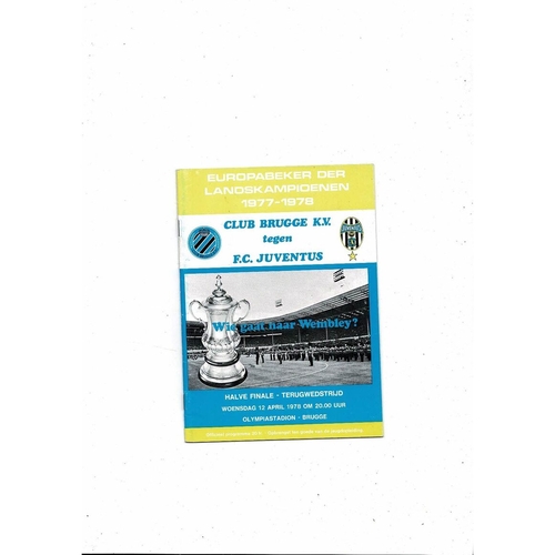 European Cup/Champions League Semi Final Football Programmes