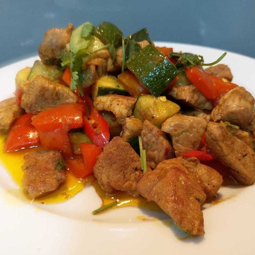 Tribal Pork and Veg Stir Fry