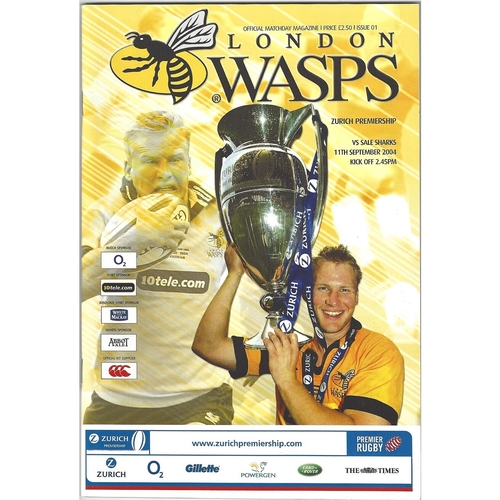 Wasps/London Wasps Home Rugby Union Programmes