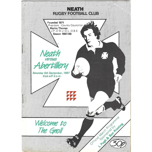 Albertillery Away Rugby Union Programmes