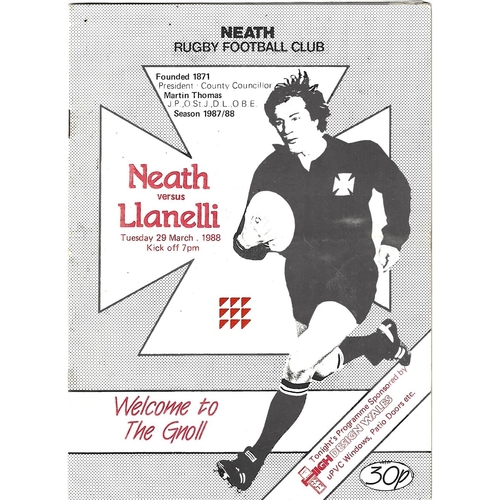 Llanelli Away Rugby Union Programmes