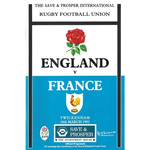 France Rugby Union Programmes