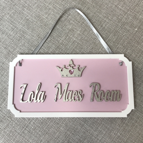 PRINCESS GLITTER Door Plaque