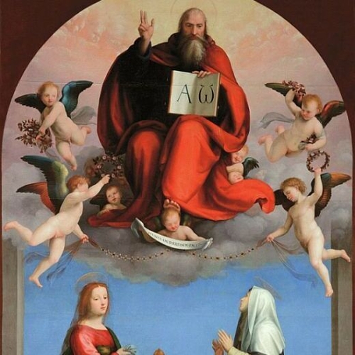 God, the Father with Sts Catherine of Siena and Mary Magdalen