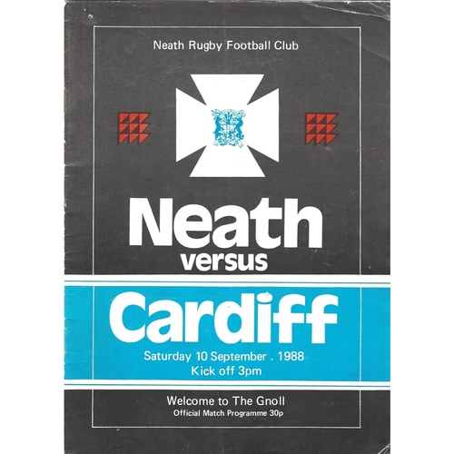 Cardiff/Cardiff Blues Away Rugby Union Programmes