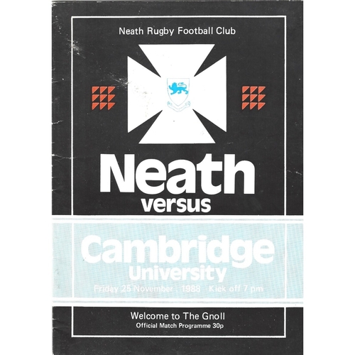 Cambridge University Away Rugby Union Programmes