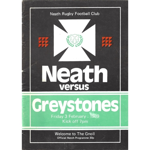 Greystones Away Rugby Union Programmes