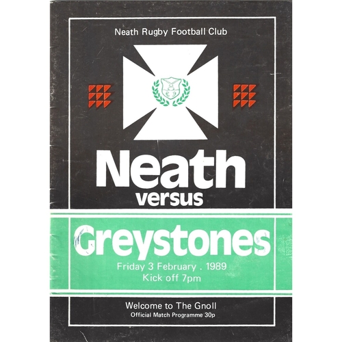 Greystones Away Rugby Union Programmes