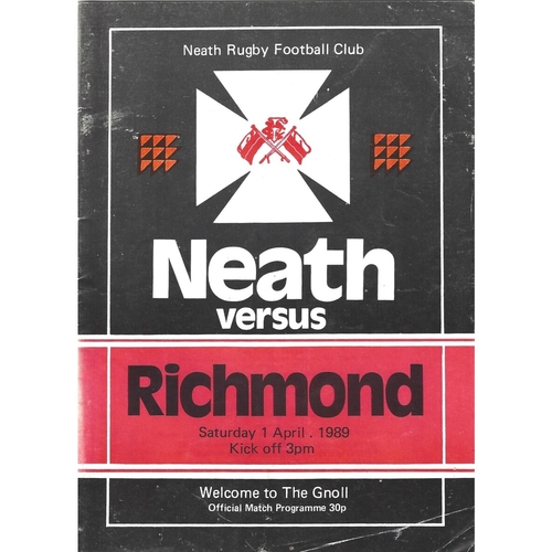 Richmond Away Rugby Union Programmes